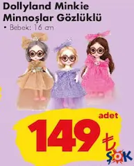 GOKİDY OYUNCAK DOLLYLAND MİNKİE MİNNOŞLAR GÖZLÜKLÜ indirimli fiyat GOKİDY OYUNCAK DOLLYLAND MİNKİE MİNNOŞLAR GÖZLÜKLÜ fiyat ve kampanya bilgisi
